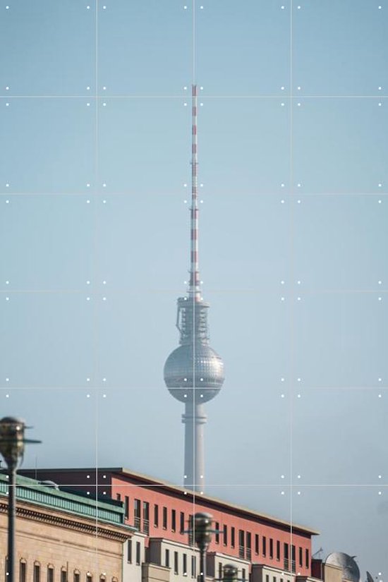 IXXI Fernsehturm - Wanddecoratie - Landen - 80 x 120 cm