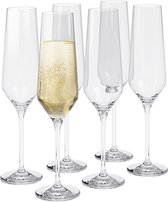 Glazen voor Champagne, 0.26 L, Set van 6 - Eva Trio | Legio Nova