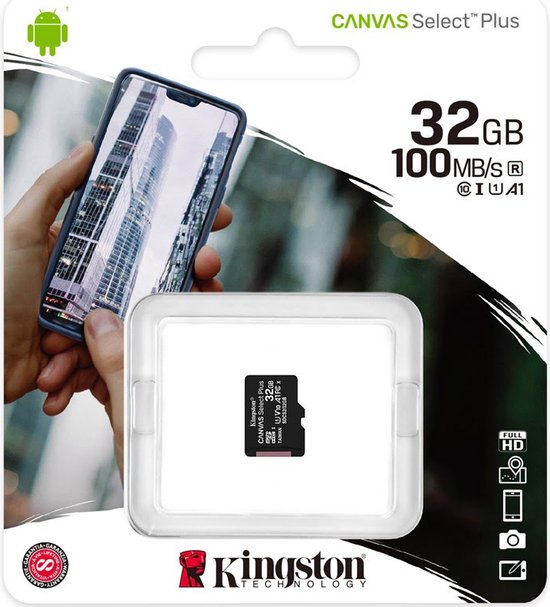 Carte mémoire Kingston 32 Go MicroSDHC (Classe 10) - paquet individuel sans  adaptateur | bol
