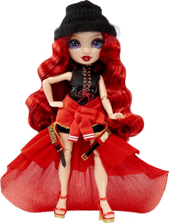 Rainbow High Fantastic Fashion Doll - Ruby Anderson - Rouge - Poupée  mannequin