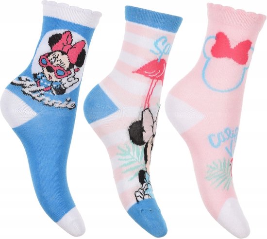 Minnie Mouse - sokken Minnie Mouse - 3 paar - maat 23/26