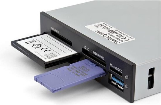 CSL - Lecteur Interne de Cartes memoires Cardreader 3,5 Pouces Tout-en-Un  USB 3.0 SuperSpeed 