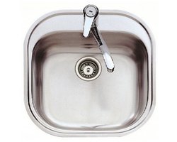 Teka Stylo 1c Rectangular Gootsteen Zilver