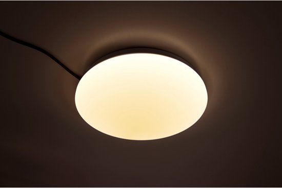 Plafondlamp LED ''illumi'' - Plafonniere 24W - Led lamp 1700lm - Binnenlamp Ø38cm - Ronde lamp 3000K, Warm Wit - Dimbaar