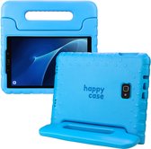 HappyCase Kinder Tablethoes Geschikt voor Samsung Galaxy Tab A 10.1 (2016) | Kindvriendelijke Hoes | Beschemhoes | Kinderhoes | met Handvat en Standaard | Blauw