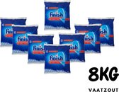 Finish - Vaatwaszout - Regeneerzout - Zout voor Vaatwasser - 8 x 1KG (8) - voorkomt kalkafzetting - Voordeelverpakking