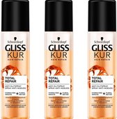 Gliss Kur Anti-Klit Spray Total Repair - Voordeelverpakking 3 x 200 ML