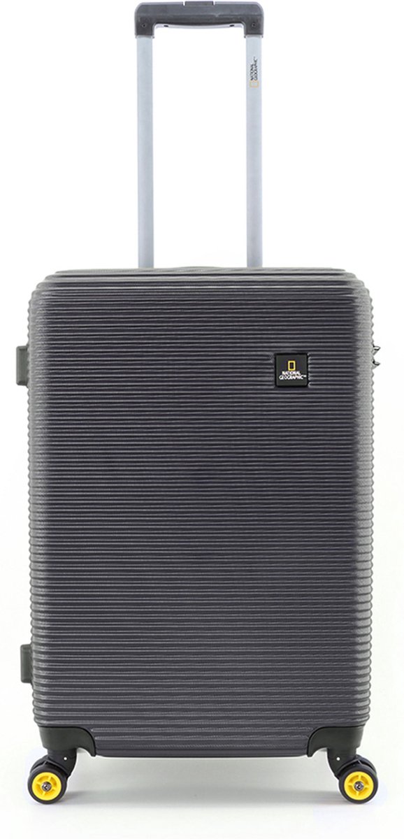 National Geographic Harde Koffer / Trolley / Reiskoffer - 67 cm (Medium) - Abroad - Zwart - Zwart / Medium