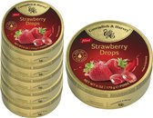 6 boîtes de Strawberry Drops á 175 grammes - Value pack Sweets