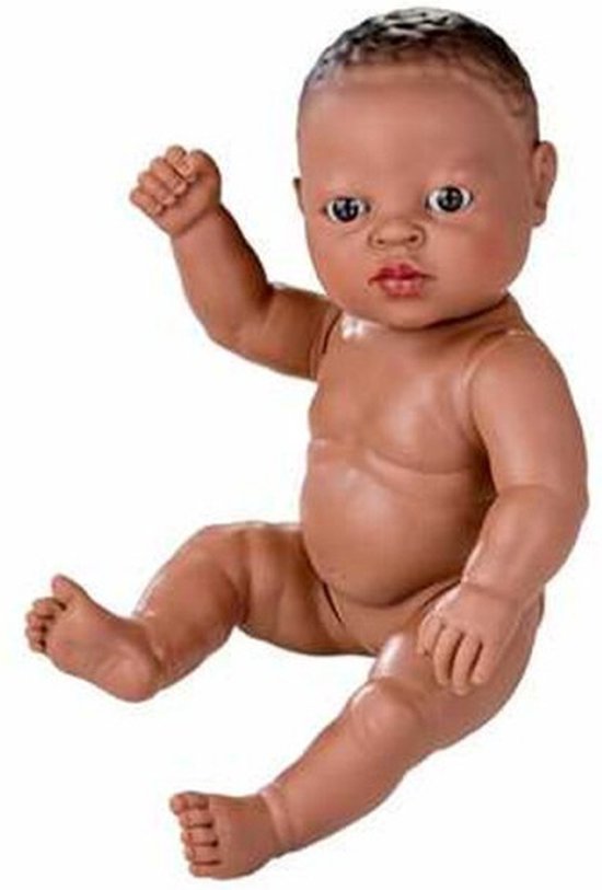 Berjuan Babypop Zonder Kleren Newborn Afrikaans 30 Cm Meisje bol
