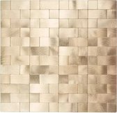 Wandpanelen tegelsticker plaktegels zelfklevende tegels keuken badkamer - 30x30cm - mozaiek - 4MM dik - aluminium toplaag en composiet - 3M kleeflaag - Goud - Vierkant rechthoek