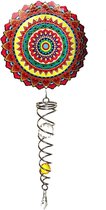 Spin Art Windspinner Mandala Mexico Artist Crystal Tale, ACTMEX0800, totale lengte 60cm