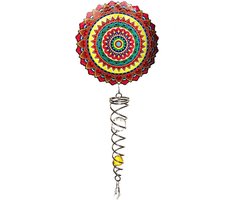 Windspinner, Spin Art, Mandala Mexico Artist Crystal Tale, ACTMEX0800, totale lengte ca 60cm