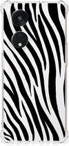 Hoesje OPPO Reno8 T 5G GSM Hoesje met doorzichtige rand Zebra