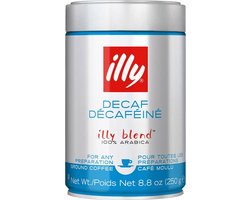 illy - Cafeïnevrij Gemalen Koffie - 12 x 250 gram