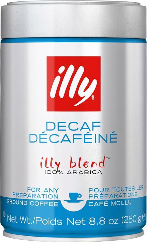 illy - Cafeïnevrij Gemalen Koffie - 12 x 250 gram
