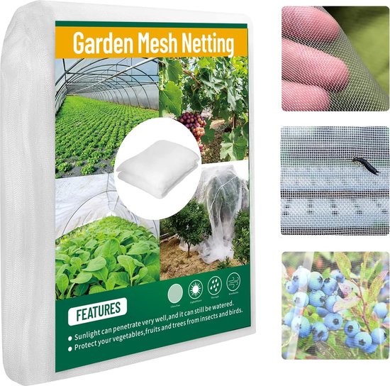 Vogelbeschermingsnet, tuinnet, duivennet, vogelbeschermingsnet, tuinnet