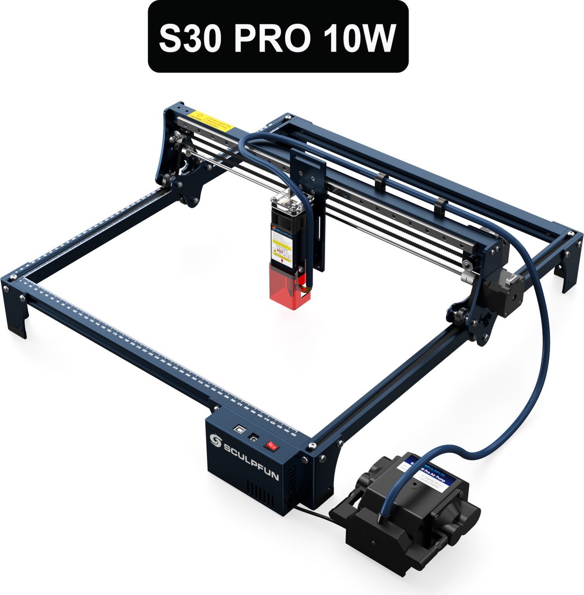 Sculpfun S30 Pro 10W Lasergraveermachine - 410x400mm - Laser Graveermachine with Automatic Air Assisted - Laser Cutter - Laser Snijmachine