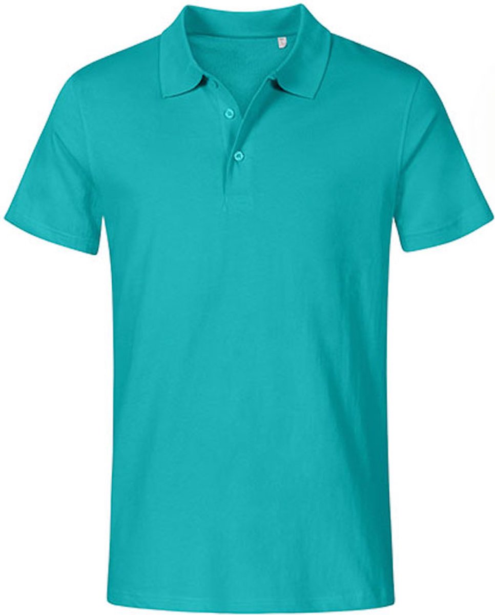 Herenpolo 'Jersey' met korte mouwen Jade - XL