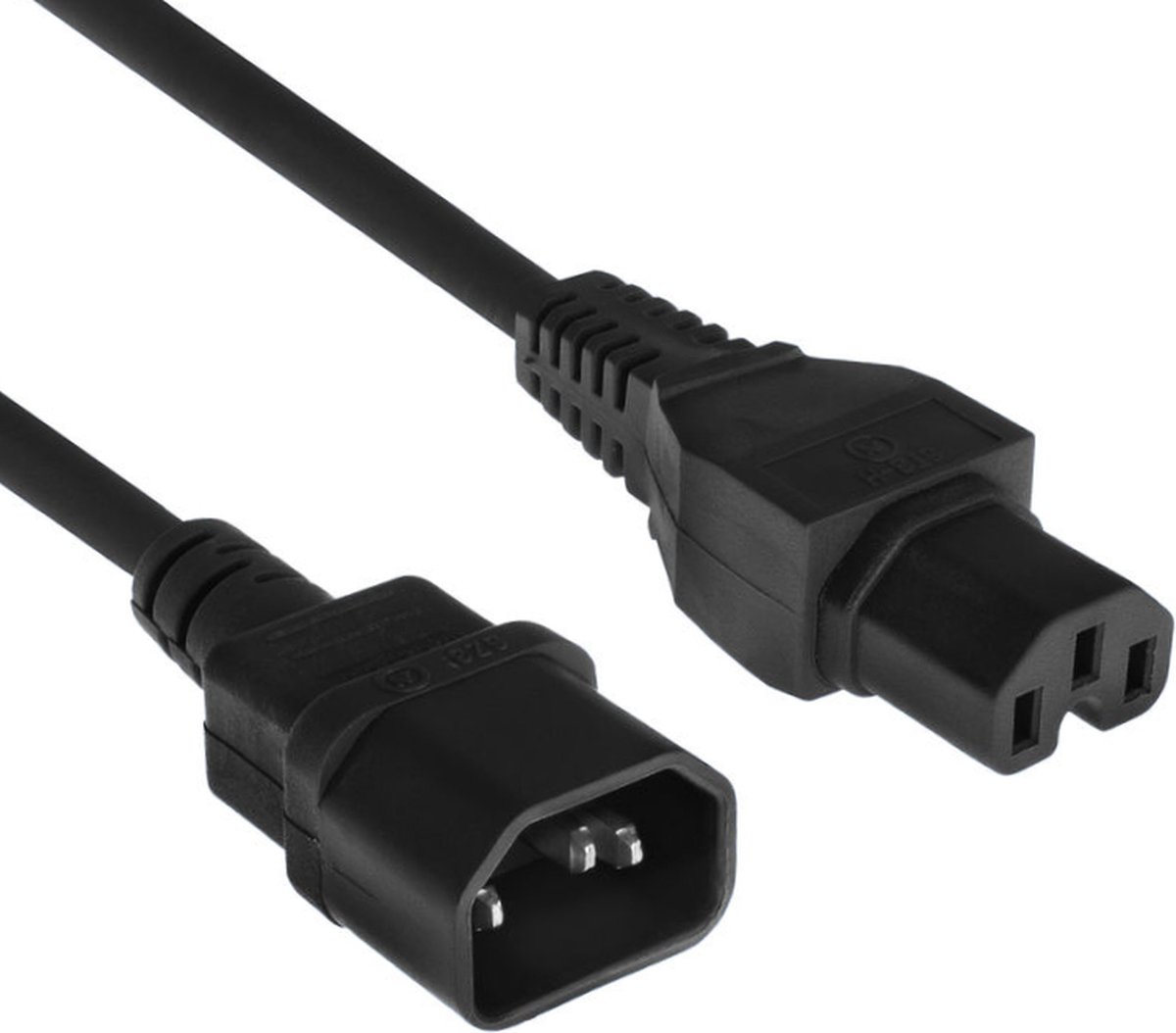 Image of ACT Netsnoer C14 - C15 zwart 1,2 m AK5233