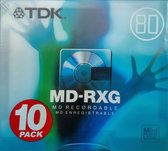 10-pack TDK MD-RXG 80 Minuten minidiscs