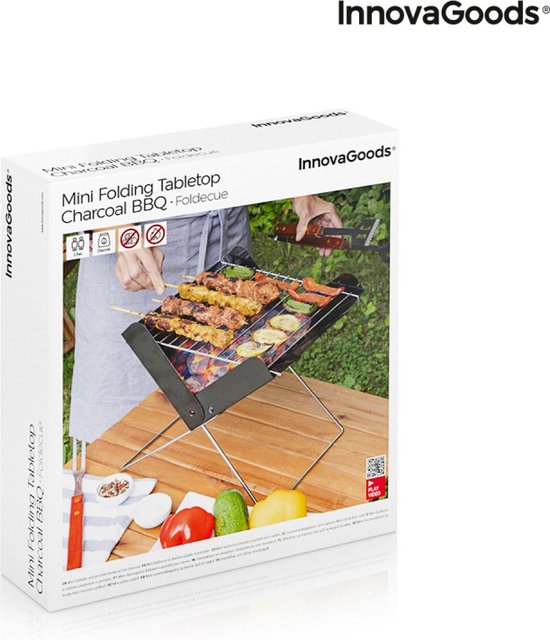 Mini Draagbare Opvouwbare Houtskoolbarbecue Foldecue InnovaGoods van InnovaGoods — afbeelding 4