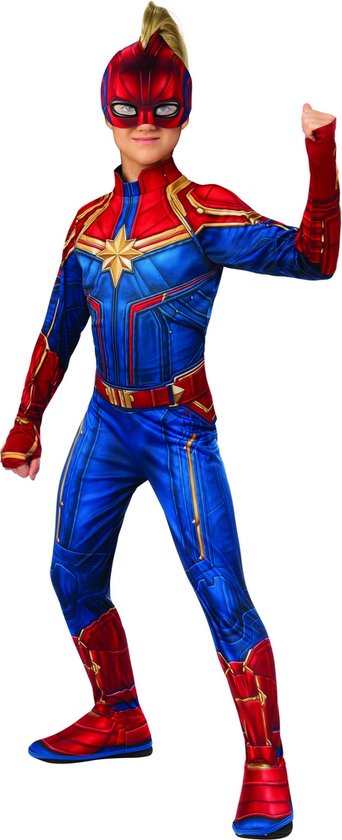 Rubie's Kostuum Captain Marvel Junior Polyester Rood/blauw Mt M