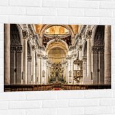 Muursticker - Altaar van Grote Witte Kathedraal - 90x60 cm Foto op Muursticker