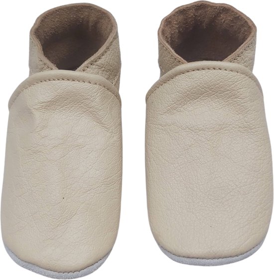Chaussons bébé en cuir beige de Bébé slippers pointure 28/29