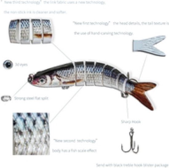 ArRa K - Rainbow Trout Plug 14 cm / 23 g - Realistisch Kunstaas met 3D Ogen & Dubbele Haken - Hardbait / Lure voor Roofvissen van ARRA K — afbeelding 3