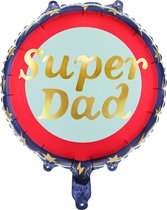 Partydeco - Folieballon Super Dad - 45 cm