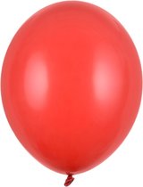 Strong Ballonnen 12cm - Pastel Poppy rood - 100 stuks