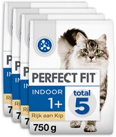 Bol.com Perfect Fit - Adult - Indoor - Kattenbrokken - Kip - 4x750g aanbieding