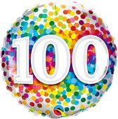 Qualatex - Folieballon 100 Confettiprint 45 cm