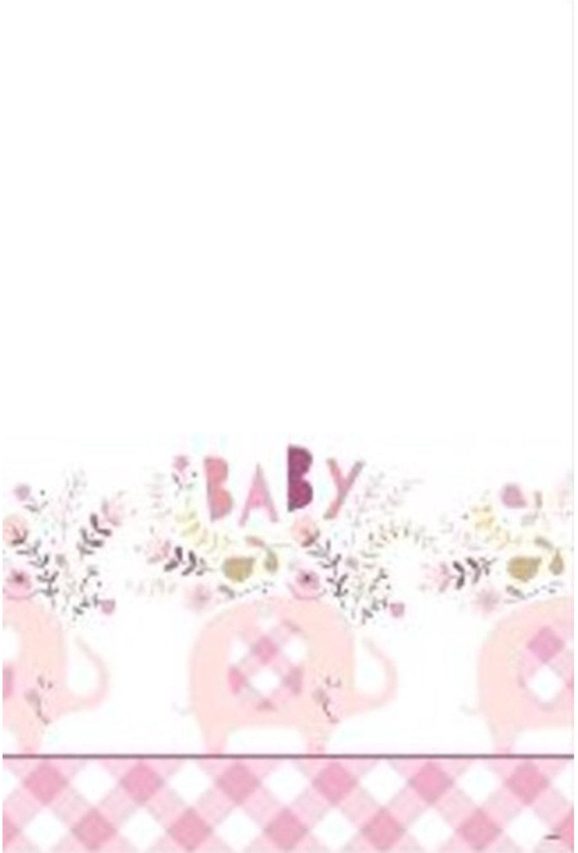 Tafelkleed Floral Elephant Roze 137x213cm