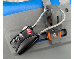 JC's Fietstas slot met flexibele kabel - Vaude fietstas - TSA cijferslot - 2 STUKS