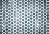 Fotobehang - Vlies Behang - Hexagon Mozaiektegels - 208 x 146 cm