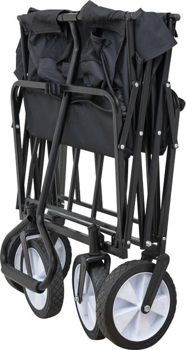 Opvouwbare bolderkar - zwart - GardenGear van Opvouwbare Bolderkar — afbeelding 4