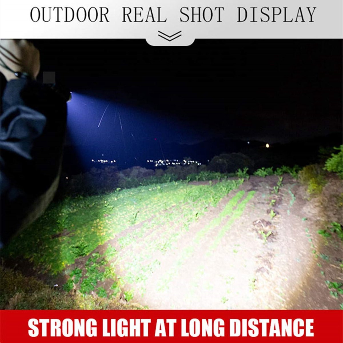 Zaklamp - Led Oplaadbaar - Militaire zaklamp - 100000 Lumen - met 7 Modi - COB Zijlicht - Waterdichte - voor Noodgevallen, Kamperen, Thuis — cadeau in Sport & Outdoor - foto 2