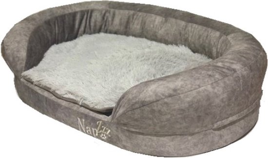 Napzzz Sofa Ovaal Grijs Eco 100 x 65 x H24 cm
