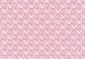 Fotobehang - Vlies Behang - Roze Ornament - Patroon - Kunst - 312 x 219 cm
