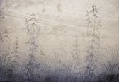 Papier peint photo - Papier peint intissé - Papier ancien avec Plantes - 460 x 300 cm