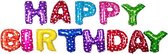 CHPN - Happy Birthday slinger - Folieballon - Slingers - Feestversiering - Feestversieringen - Feestdecoratie - Decoratie - Happy Birthday