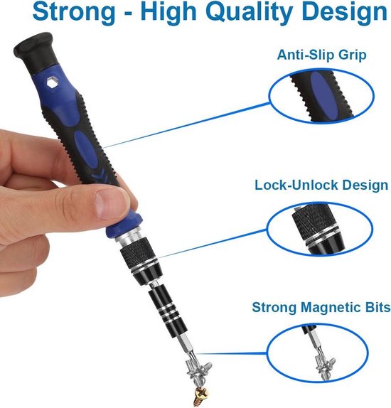 MMOBIEL 60 in 1 Magnetisch Schroevendraaier Reparatie Set (56 bits