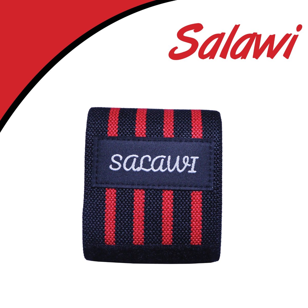Salawi 2x - Polsband Polsbrace - Wrist wraps - Krachttraining - Fitness & CrossFit - gewichtheffen - Polsbrace voor Heren en Dames - Polssteun - Polsbanden - Lifting Straps - Powerlifting - - Bootcamp - Yoga - Rood & Zwart