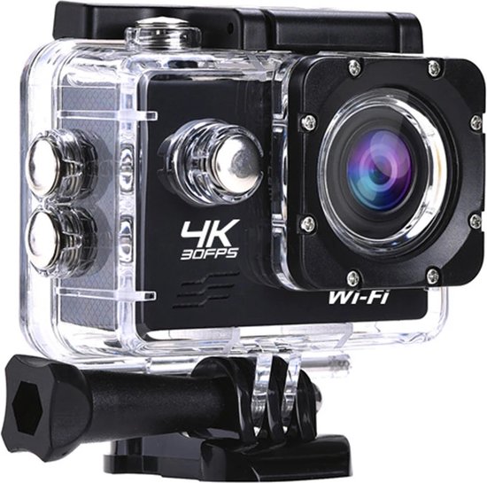 Caméra d'action Lipa AT Q1 4K Ultra HD IPS Wifi - caméra d'action avec 21  accessoires... | bol.com