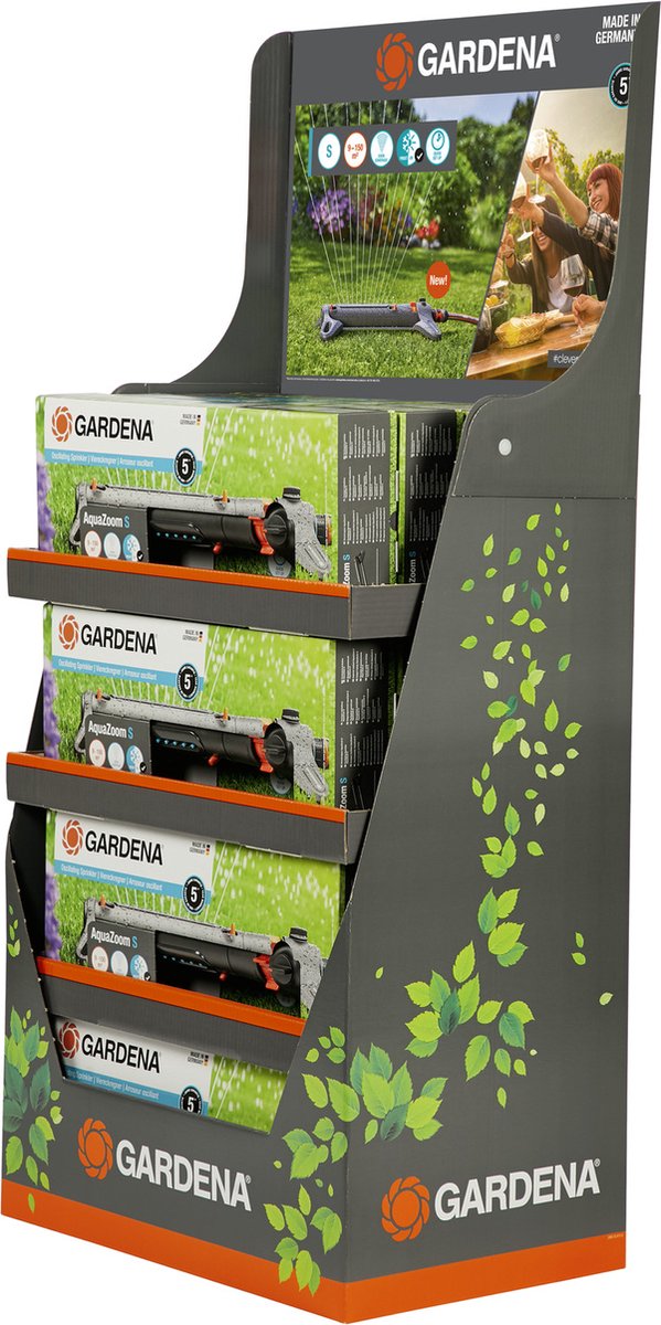 Gardena Arroseur oscillant AquaZoom S - Arroseur de jardin - 9 à 150 m²