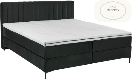 2 Persoons Boxspring Cindy Antraciet 120x200 | bol