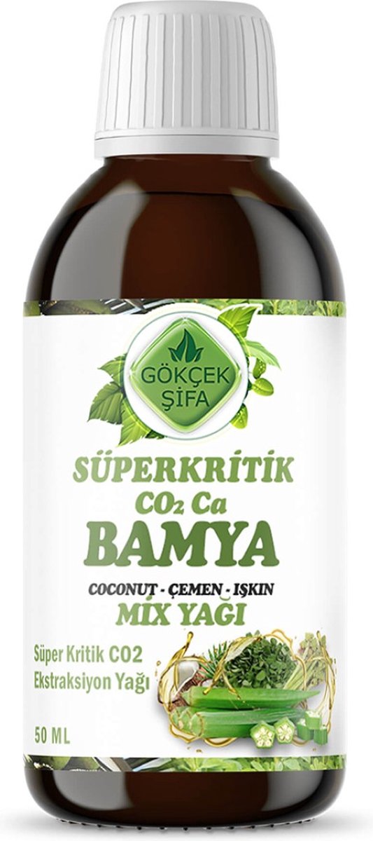 Goedkoopste Superkritisch CO2 Ca OKRA Mix Oil - 50 ml - Voor Spier- en Gewrichtspijn, Meniscus - 100 KRUIDEN EXTRACT OLIE - Diabetes, Spijsverteringsproblemen, Cardiovasculaire Gezondheid - Sterke Formule - Bevat Geen Chemische Toevoegingen - Veganistisch