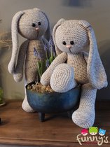 Kit au crochet Funny Bunny Basic XXL - beige délavé